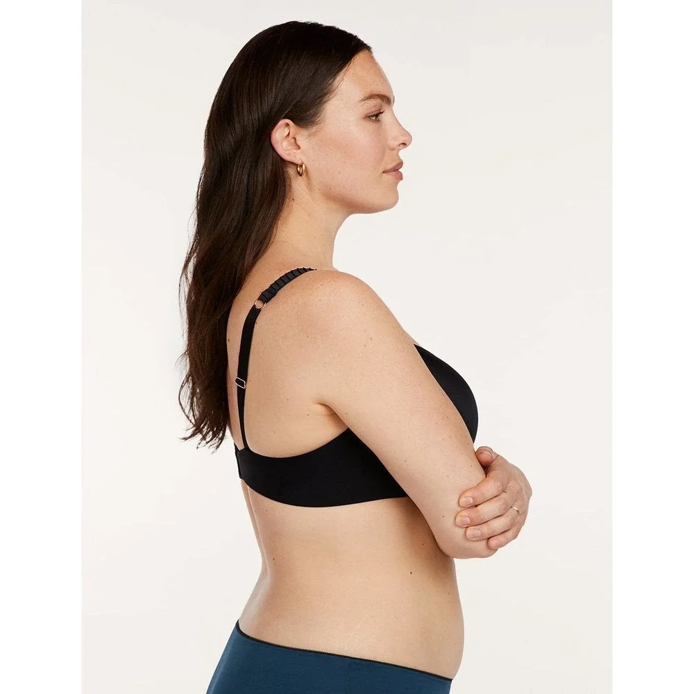 NWT Thirdlove 24/7™‎ Classic T-Shirt Bra Black Size 48C NWT